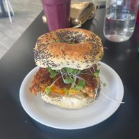 Death free foodie bagel  at Midtown Vegan Deli & Market in Tucson