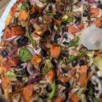 Vegan Garden Veggie at Happy Pizza in Manteca