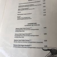 Menu   at Lotti Bar in Munich