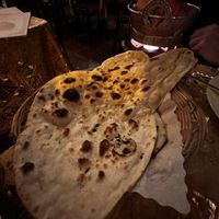 Amazing indian bread - naan   at Maharaja in Hamburg