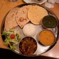 Vegan set at Maharani South Indian Restaurant in Tokyo