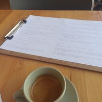 Double espresso at Flour House in Bristol