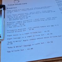 Breakfast Menu at Flour House in Bristol