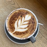 Oat milk cappuccino   at Flour House in Bristol