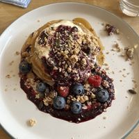 vegan pancakes  at Flour House in Bristol