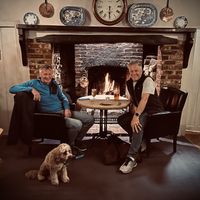 Two large fireplaces keep the place super toasty   at The Fox Goes Free in Chichester