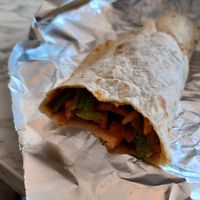 Vegan wrap at Kisaan Restaurant and Patisserie in The Hague