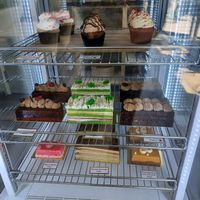 Lots of vegan fresh cake at Kisaan Restaurant and Patisserie in The Hague