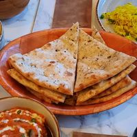 Garlic bread at Kisaan Restaurant and Patisserie in The Hague