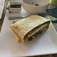 Vegan wrap  at Lit in Puerto Vallarta