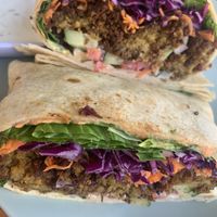 Falafel wrap  at Lit in Puerto Vallarta