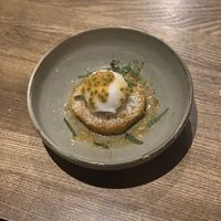 Caramelised baked pineapple.   at The Pelican Inn Chew Manga in Bristol