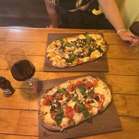 jungle and one with trufle pasta  at La Pinseria in Tarifa