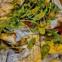 Huerto Pinsa vegan at La Pinseria in Tarifa