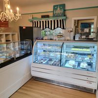 Interior at Chandelier Bakery in Vancouver