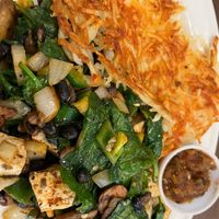 Vegan tofu scramble  at Southern Belle's Pancake House in Carpentersville