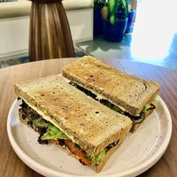 Hummus sandwich  at Mana Café in Manama