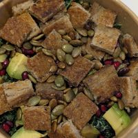 Pomegranate kale salad at Mana Café in Manama