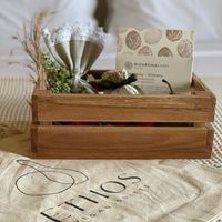 welcome basket.  at Ethos Vegan Suites in Santorini