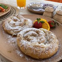 Homemade greek sweet   at Ethos Vegan Suites in Santorini