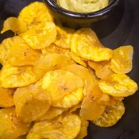 Chips di platano at Domò in Rome