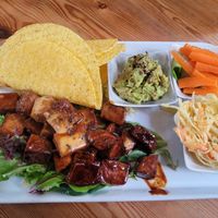 Bang Bang Tofu Tacos at Caffi Gwynant in Gwynedd