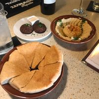What’s included with the hummus appetizer. If you are gluten free, they offer cucumbers, etc. at Baladi Mediterranean Cafe in Virginia Beach