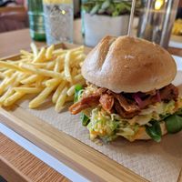 Oyster Mushroom Burger at Barakokula in Split
