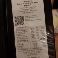 Not a bad price for the food we had at Barakokula in Split