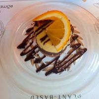 Orange and chocolate raw cake at Barakokula in Split