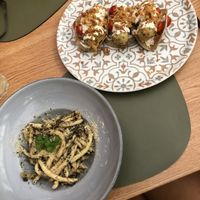 truffle pasta and no fish tacos!  at Barakokula in Split