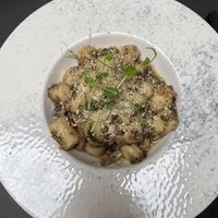 Gnocchi with truffles, mushrooms and permasan (vegan).  at Barakokula in Split