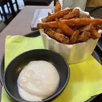 Sweet potatoe fries   at Barakokula in Split