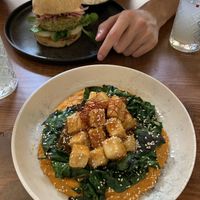 Sexy tofu and bean burger  at Barakokula in Split