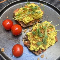 Scrambled tofu   at Barakokula in Split
