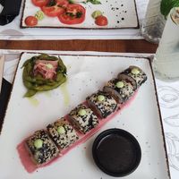 Geisha Rolls and Burrata at Barakokula in Split