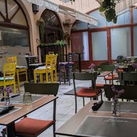 Exterior seating under cover at Barakokula in Split