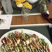 Ave ceased salad and beet burger   at Barakokula in Split