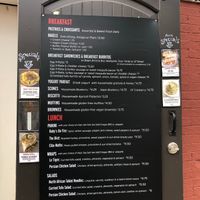 Menu at Baby's On Fire in Baltimore