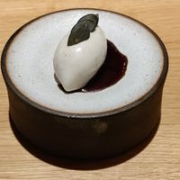 Vanilla ice cream with pumpkin seed oil at JOLA in Vienna