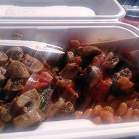 Vegan breakfast stack ( my camera was having a moment so apologies for the soft focus!) at Little Rock Cafe in Isle Of Arran