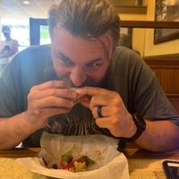 Vegan in full bite mode!   at Mountain Deli in Hendersonville