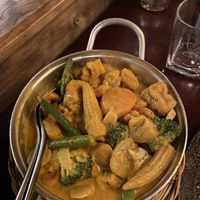 Vegan curry 🍛   at Linnea & Basilika - Värnhem  in Malmo