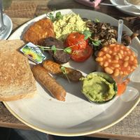 Vegan breakfast   at Wax and Beans in Bury