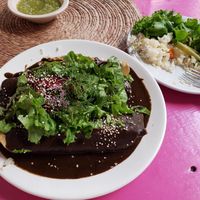 Mole! at Restaurante Arugula in Oaxaca