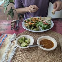 Mushroom alambre at Restaurante Arugula in Oaxaca