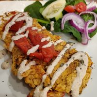 Chickpea Omelet at Indigo 52 in Nazareth