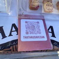 IG Handle w/Vegan Treats  at That Hausa Vegan in Richmond