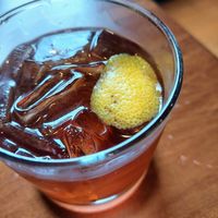 Sazerac (non-alcohol spirits) at The Volstead by Unity in Philadelphia