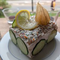 Sandwich cake - Smörgåstårta at Julie's Cafe in Gothenburg